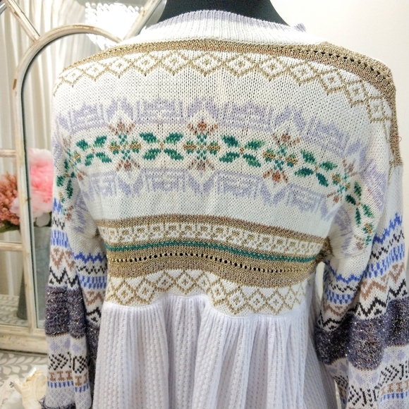 🍒NWOT🍒 FREE PEOPLE WINTER WONDERLAND SWEATER - Picture 10 of 12